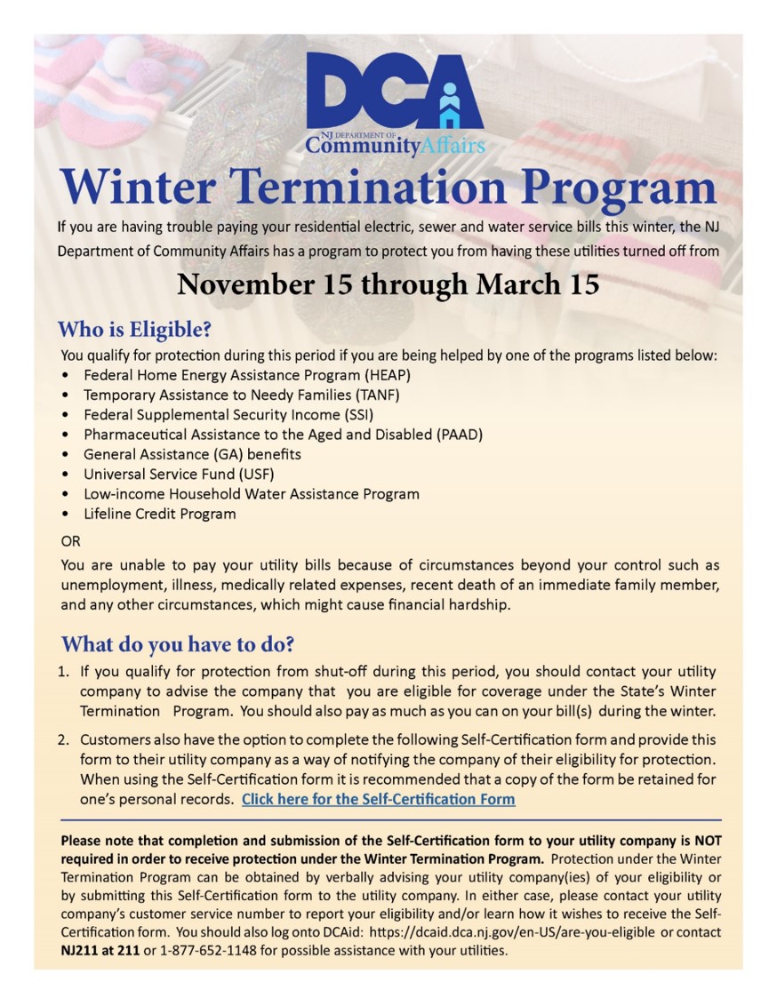 Winter Termination Program
