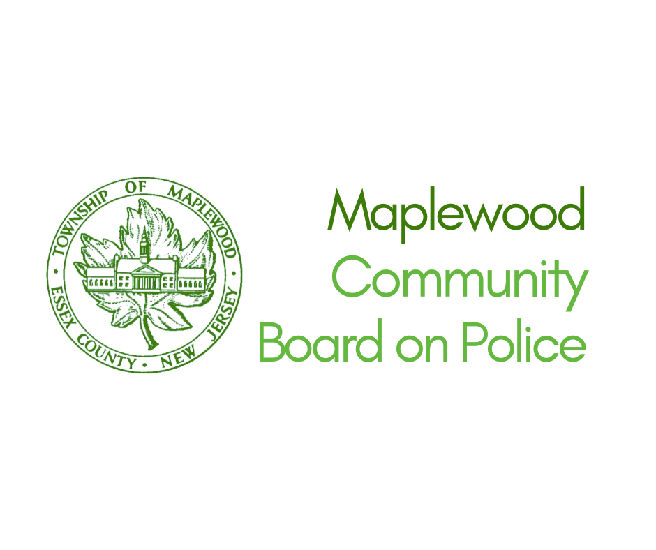Maplewood Community Board on Police logo in shades of green